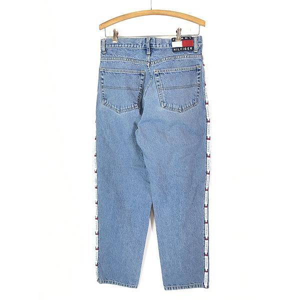 古着 90s  JEANS サイド テープ デニム パンツ ジーンズ W31 L30 古着 古着 90s TOMMY JEANS サイド テープ デニム パンツ ジーンズ W31 L30