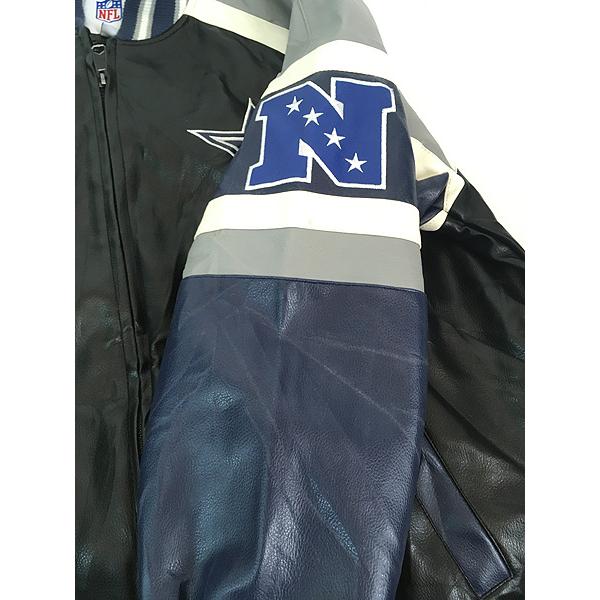 古着 90s NFL Dallas Cowboys カウボーイズ パデット フェイクレザー
