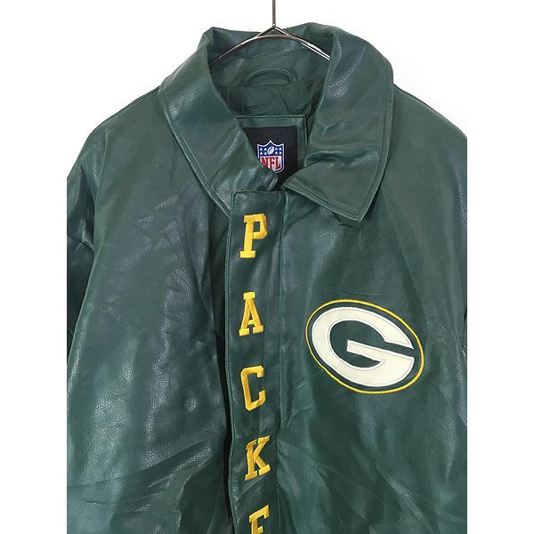 古着 NFL Green Bay Packers パッカーズ 両面 刺しゅう パデット
