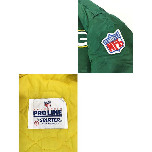 古着 90s USA製 STARTER NFL Green Bay Packers パッカーズ 光沢