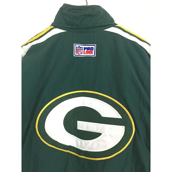 【STARTER】NFL グリーンベイパッカーズ ナイロンジャケット 90s 古着 90s STARTER NFL Green Bay Packers パッカーズ ハーフ