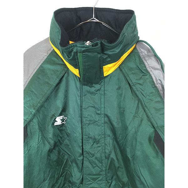 パッカーズ　ハーフジップナイロンジャケット 古着 90s STARTER NFL Green Bay Packers パッカーズ ハーフ