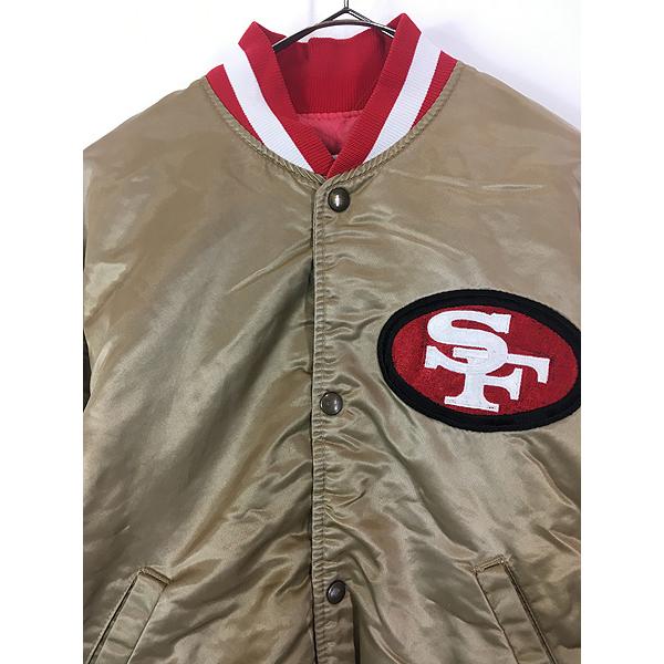 90s STARTER NFL 49ers サテン スタジャン 中綿 L 古着 【公式通販】