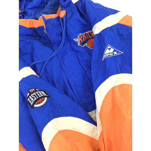 古着 90s NBA New York Knicks ニックス 2way パデット ナイロン