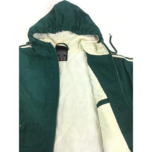 古着 90s adidas BIG ロゴ & トレフォイル パデット フーデッド