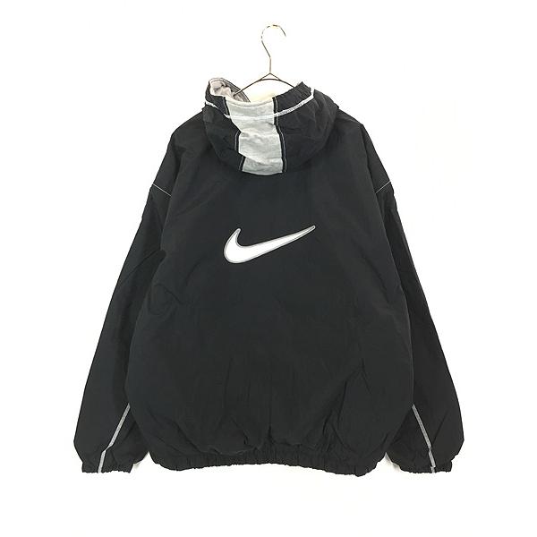 古着 90s NIKE スウォッシュ 刺しゅう ステッチ ライン パデット 古着 90s NIKE スウォッシュ 刺しゅう ステッチ ライン パデット
