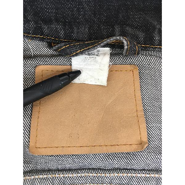 古着 90s Levi's 70507 デカタグ 先染め ブラック デニム トラッカー