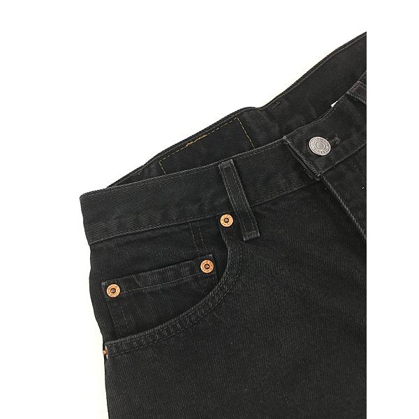 古着 90s Levi's 505-0260 サルファ スーパー ブラック デニム パンツ