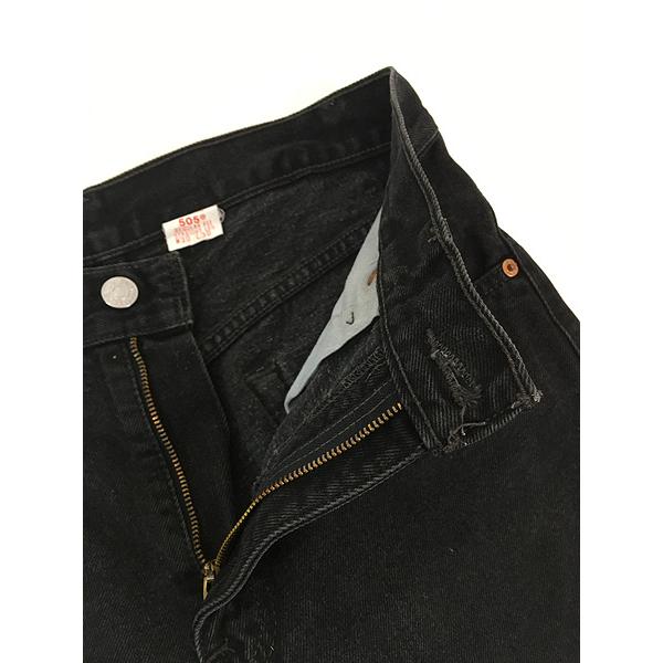 古着 90s Levi's 505-0260 サルファ スーパー ブラック デニム パンツ