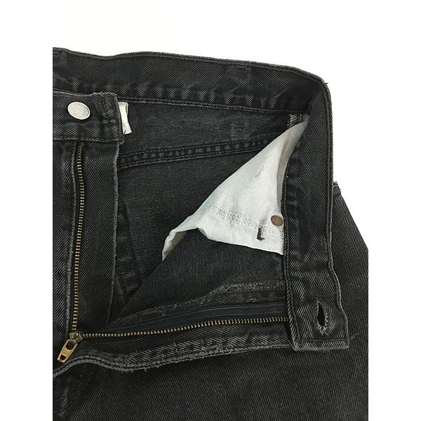 古着 90s Levi's 505-0260 サルファ スーパー ブラック デニム パンツ