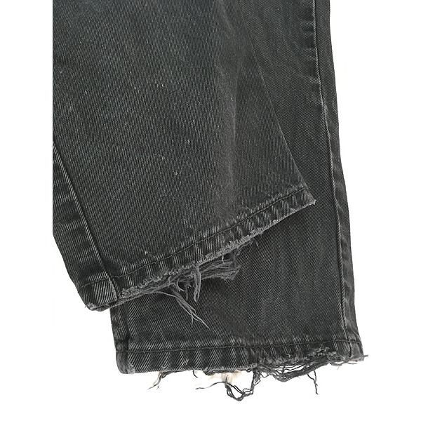 古着 90s Levi's 505-0260 サルファ スーパー ブラック デニム パンツ