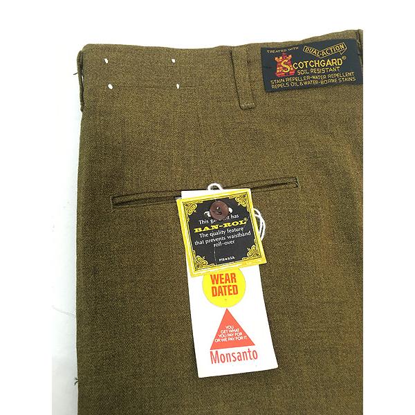 古着 Deadstock!! 60s Reston Slacks 「SCOTCHGARD」 ノータック
