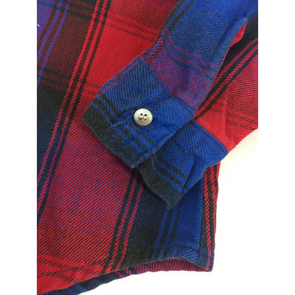 古着 80s USA製 FIVE BROTHER 3カラー バッファロー チェック ヘビー