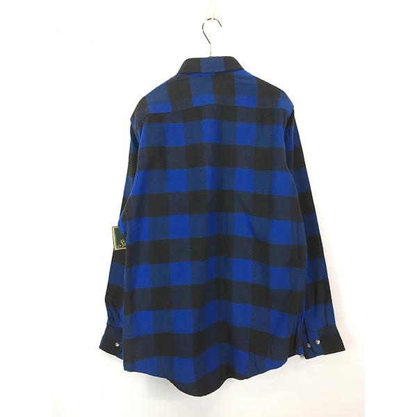 古着 Deadstock!! 80s St John's Bay ブルー × ブラック ブロック