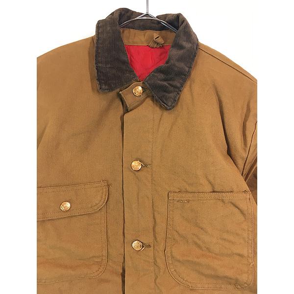 古着 70s Wrangler レッド キルティング パデッド ブラウン ダック