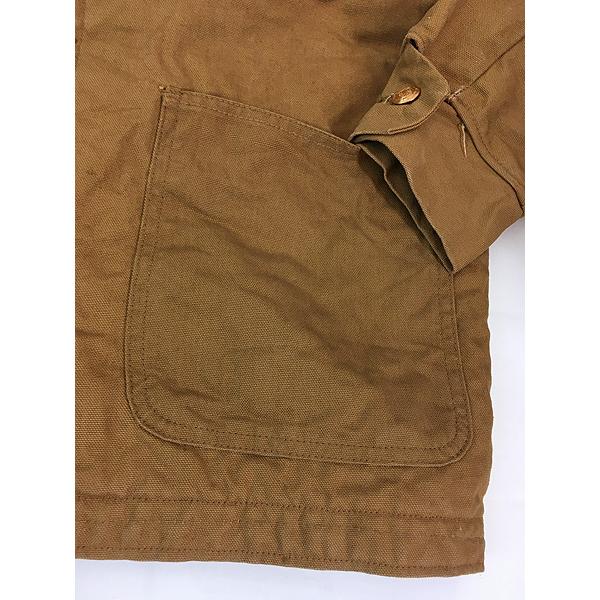 古着 70s Wrangler レッド キルティング パデッド ブラウン ダック