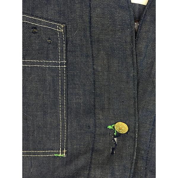古着 70s OshKosh B'gosh ブランケット ライナー 濃紺 デニム 古着 70s OshKosh B'gosh ブランケット ライナー 濃紺 デニム