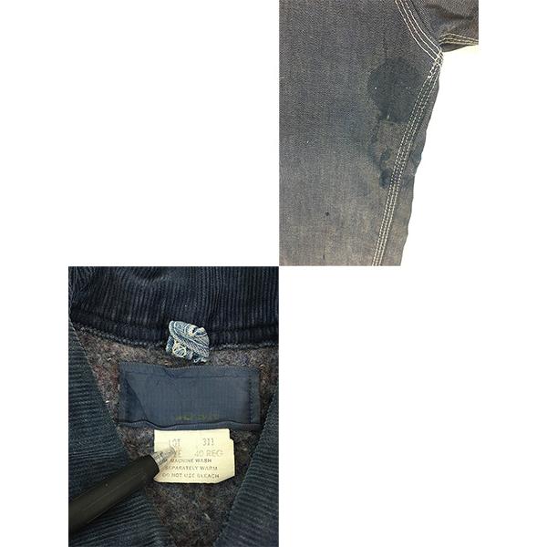 古着 70s OshKosh B'gosh ブランケット ライナー 濃紺 デニム 古着 70s OshKosh B'gosh ブランケット ライナー 濃紺 デニム