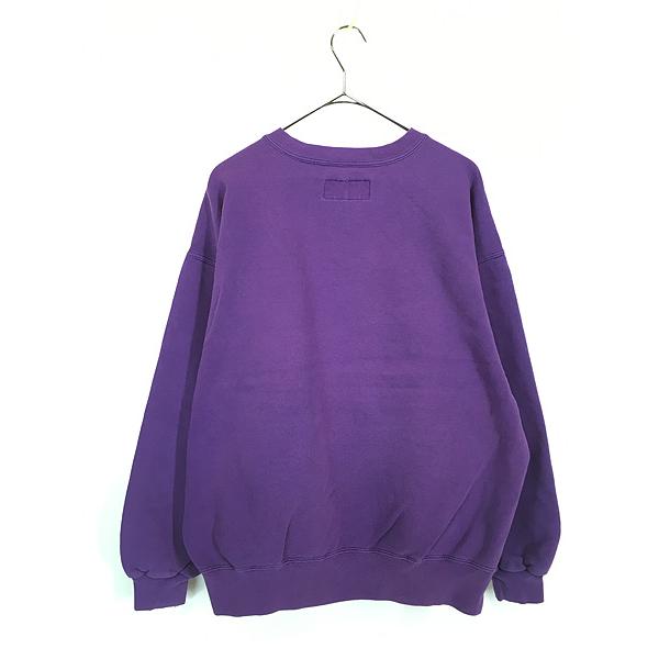 90s Russell High Cotton USA製 無地 スウェット 前Ｖ 90s USA製 RUSSELLラッセル 無地 前V スウェット 紺 L☆ブランク