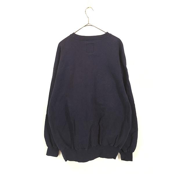 古着 90s USA製 Russell Pro Cotton 無地 ソリッド 前V セットイン