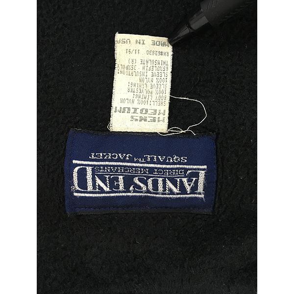 古着 80s USA製 LANDS' END 「Squall Jacket」 フリース ライナー