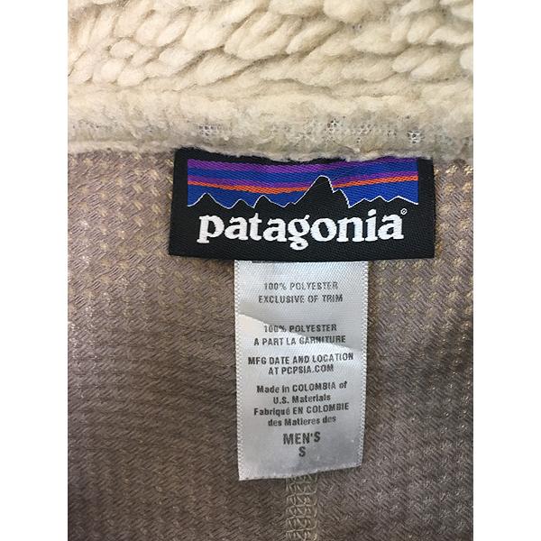Patagonia フリースベスト アイボリー/ブルー patagonia パタゴニア ボア フリース ベスト クラシック レトロX