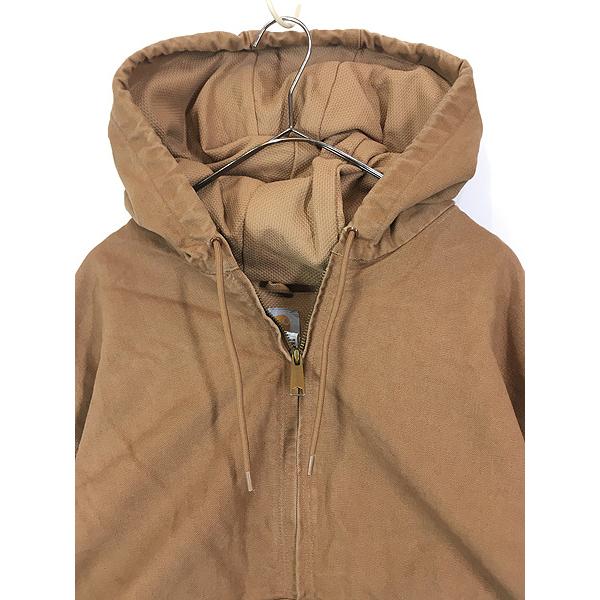 専用！！Carhartt アクティブジャケット 裏地メッシュ ブラウン　L 古着 80s USA製 Carhartt 裏地 メッシュ ブラウン ダック