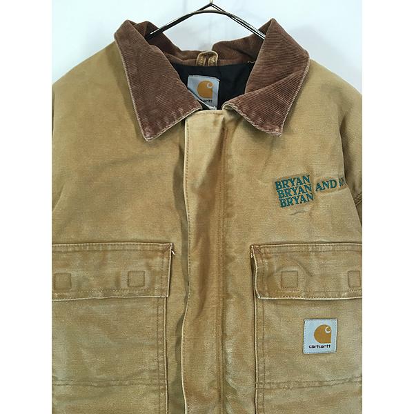 古着 90s Carhartt ブラウン ダック パデット トラディショナル