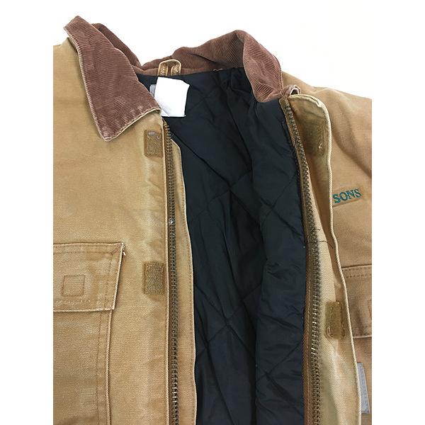 古着 90s Carhartt ブラウン ダック パデット トラディショナル