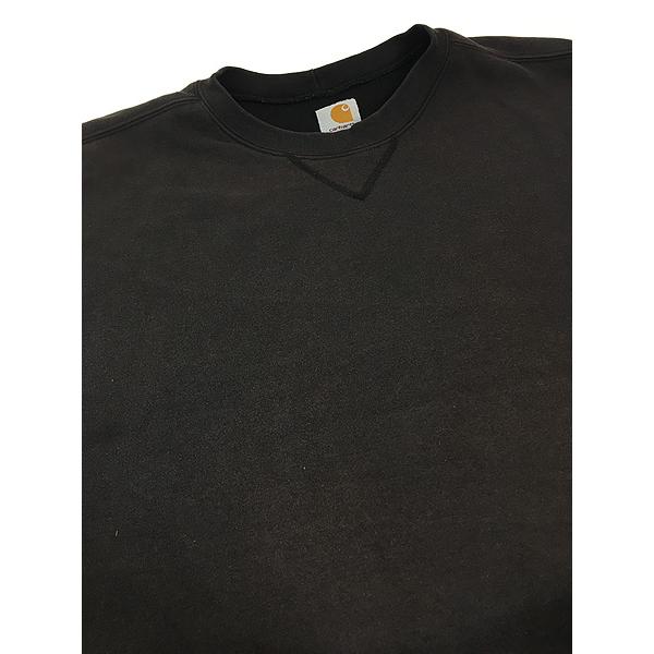 古着 90s- Carhartt 裏地 メッシュ ポケット付 スウェット トレーナー