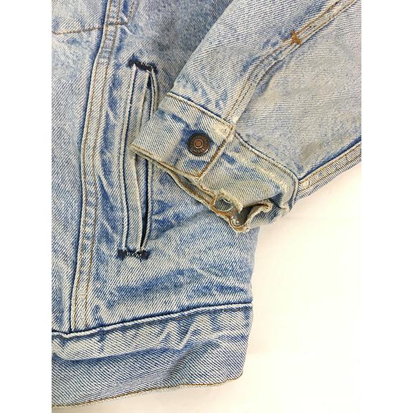 古着 80s USA製 Levi's ハンド ポケット付 ブルー デニム ボア
