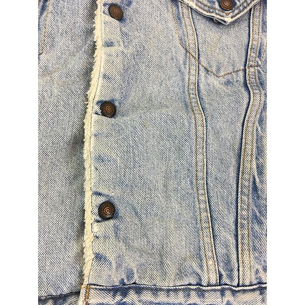 古着 80s USA製 Levi's ハンド ポケット付 ブルー デニム ボア