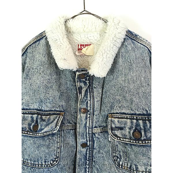 古着 80s USA製 Levi's 70610-0218 「Tバック」 ブルー デニム ボア