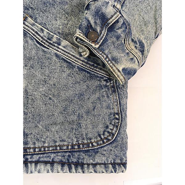 古着 80s USA製 Levi's 70610-0218 「Tバック」 ブルー デニム ボア スタンドカラー ワーク ジャケット Gジャン M 古着 80s USA製 Levi's 70610-0218 「Tバック」 ブルー デニム ボア