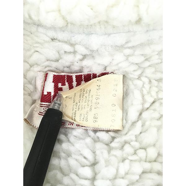 古着 80s USA製 Levi's 70610-0218 「Tバック」 ブルー デニム ボア