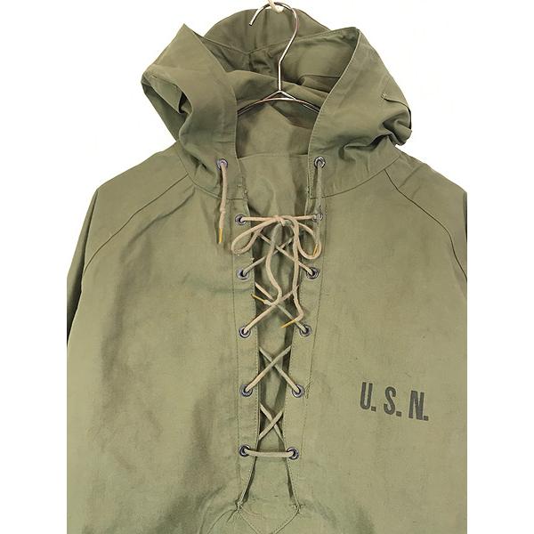 古着 40s 米軍 USN N-2 WET WEATHER PARKA ミリタリー ゴム引き