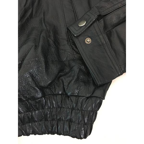 古着 90s U.S. MARINES 「MARINES」 USMC 本革 オール レザー