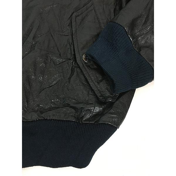 古着 90s 「MARINES」 USMC 星条旗 本革 オール レザー MA-1 フライト