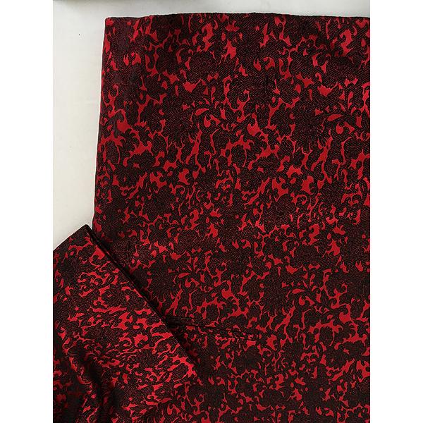 古着 80s SHERMAN'S フラワー フローラル サテン ショールカラー