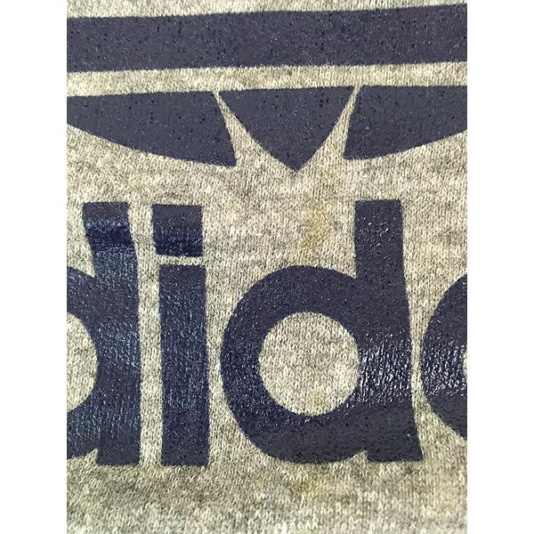 希少カラー✨　80s adidas スウェット　トレフォイルロゴ　L 希少 80s adidas アディダススウェット トレフォイル ビッグロゴ 刺繍