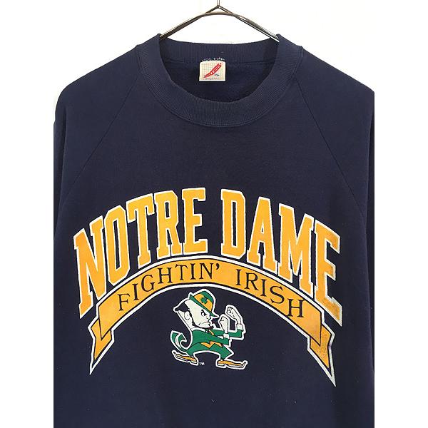 古着 80s USA製 Notre Dame Fighting Irish ファイティング アイ