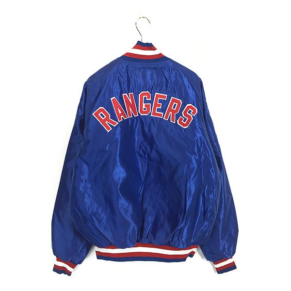 古着 80s USA製 NHL New York Rangers レンジャーズ 光沢 サテン