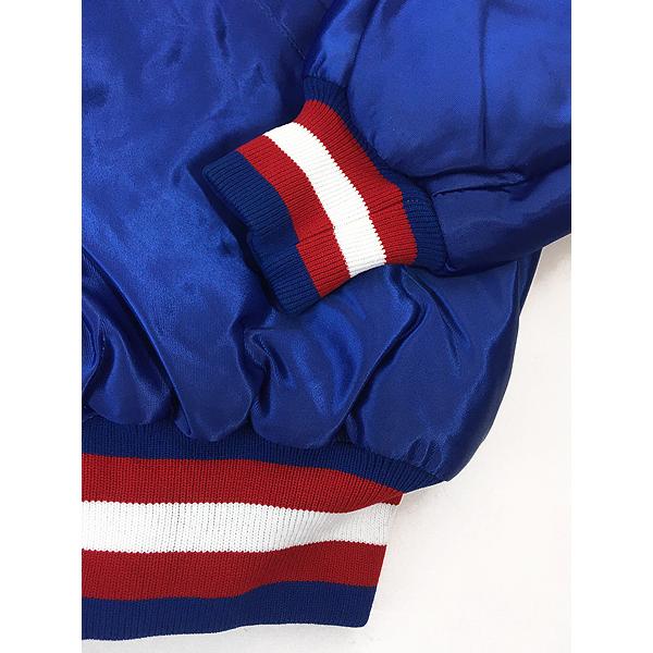 古着 80s USA製 NHL New York Rangers レンジャーズ 光沢 サテン