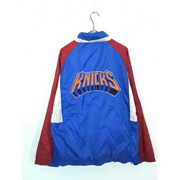 古着 90s NBA New York Knicks クレイジー ナイロン ジャケット L