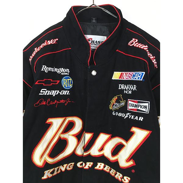 古着 90s CHASE 「Budweiser」 バドワイザー 企業 刺しゅう レーシング