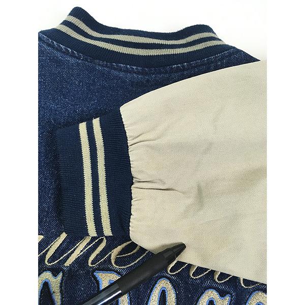 古着 BIG DOGS 両面 刺しゅう デニム スタジャン ジャケット L : 古着