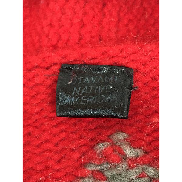 古着 90s エクアドル製 星 スター ヘビー ウール ニット パーカーL位