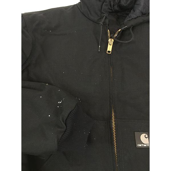 古着 90s Carhartt ブラック ナイロン ダック パデット アクティブ