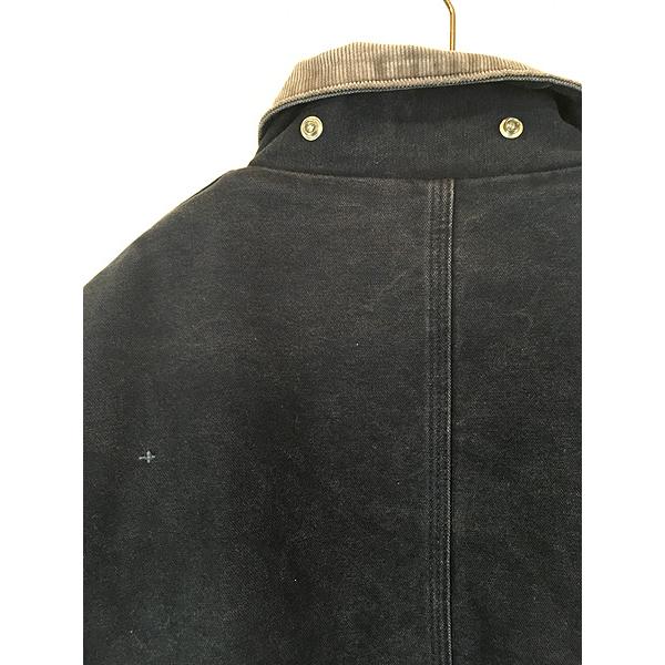 古着 90s Carhartt ネイビー ダック パデット トラディショナル コート