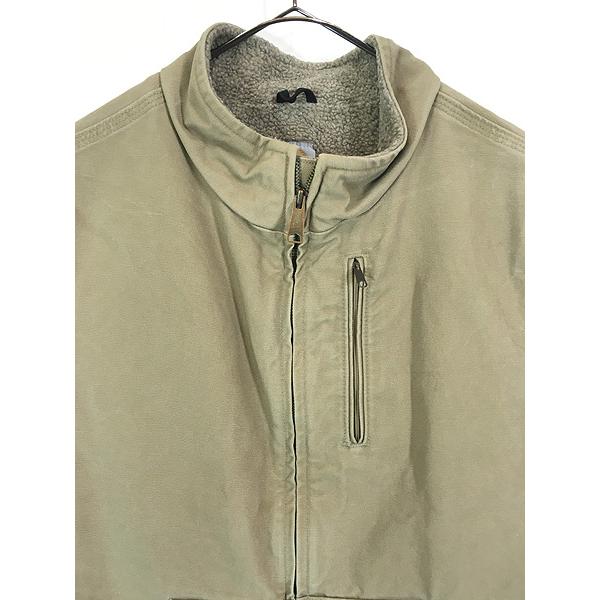 古着 Carhartt 裏ボア ベージュ ダック ハイネック ベスト XL 古着?@ 古着 Carhartt 裏ボア ベージュ ダック ハイネック ベスト XL : 古着屋